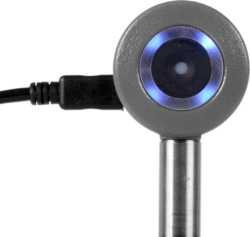 Puck_on_post_blue_LED_bright