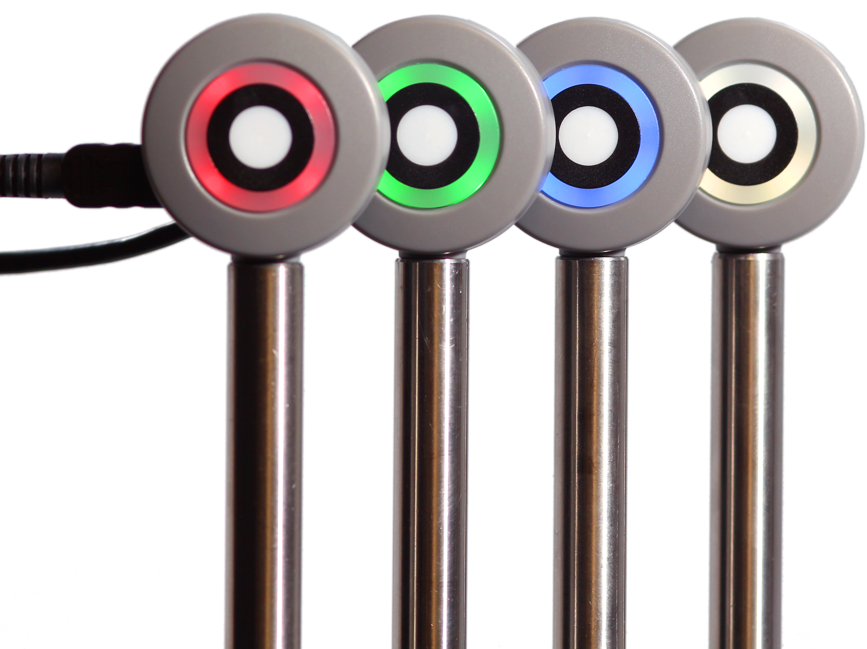 Puck_four_on_posts_RGBW_LEDs